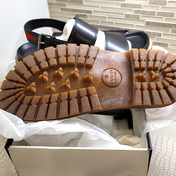 New Men's Unused Super High-End Couture Hand-Made Couture Cirano Gucci Sandals - Picture 3 of 16